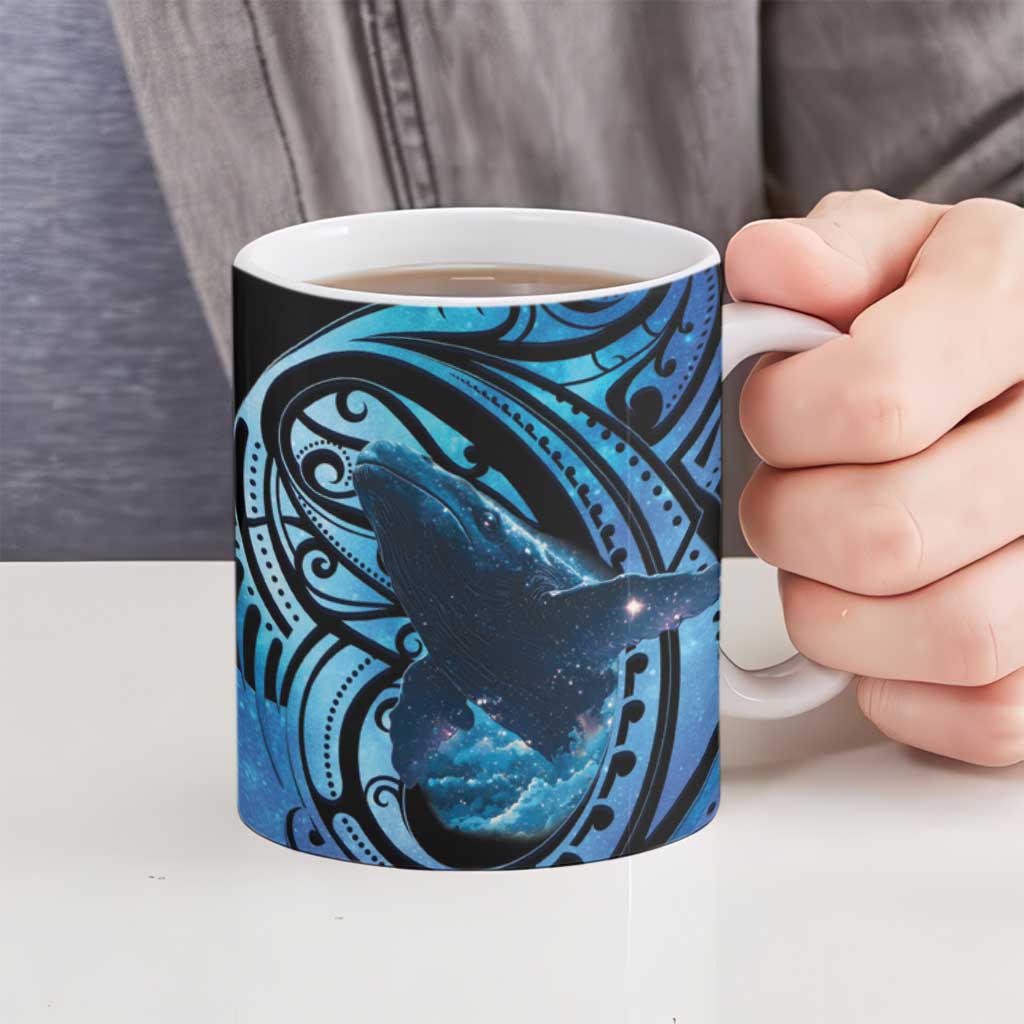 New Zealand Matariki Ceramic Mug Maori Humpback Whale Galaxy LT22 - Polynesian Pride