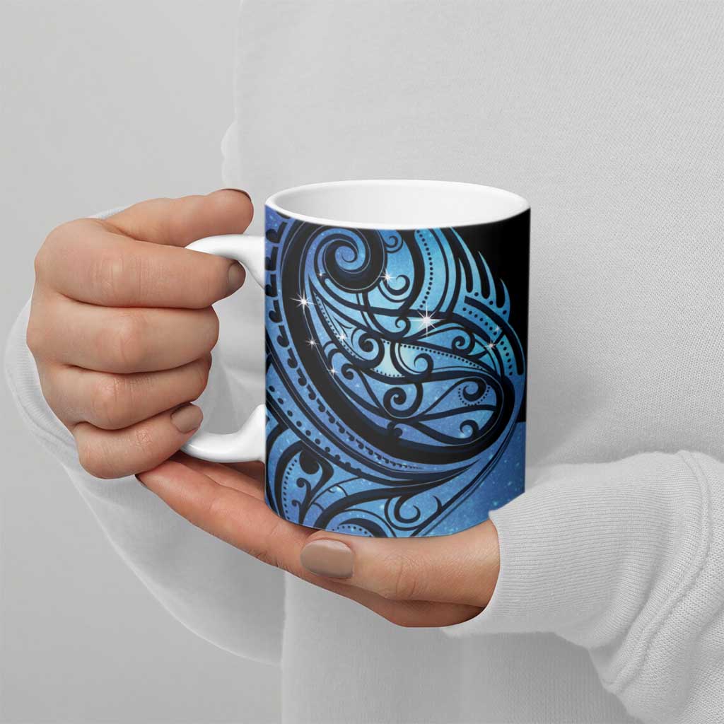 New Zealand Matariki Ceramic Mug Maori Humpback Whale Galaxy LT22 - Polynesian Pride