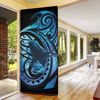 New Zealand Matariki Door Cover Maori Humpback Whale Galaxy LT22 - Polynesian Pride