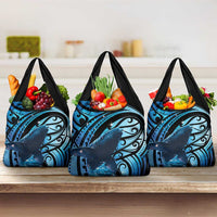 New Zealand Matariki Grocery Bag Maori Humpback Whale Galaxy