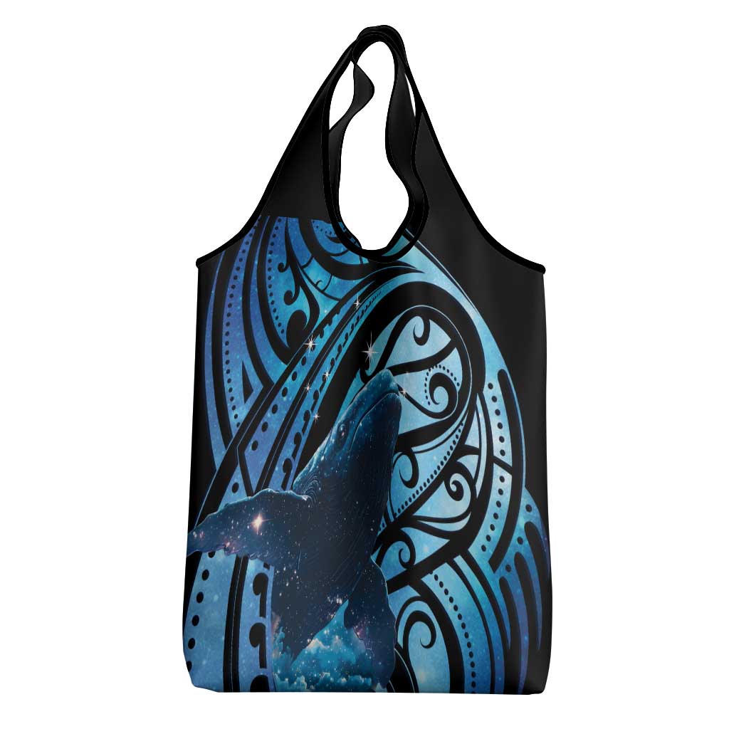 New Zealand Matariki Grocery Bag Maori Humpback Whale Galaxy