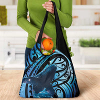 New Zealand Matariki Grocery Bag Maori Humpback Whale Galaxy