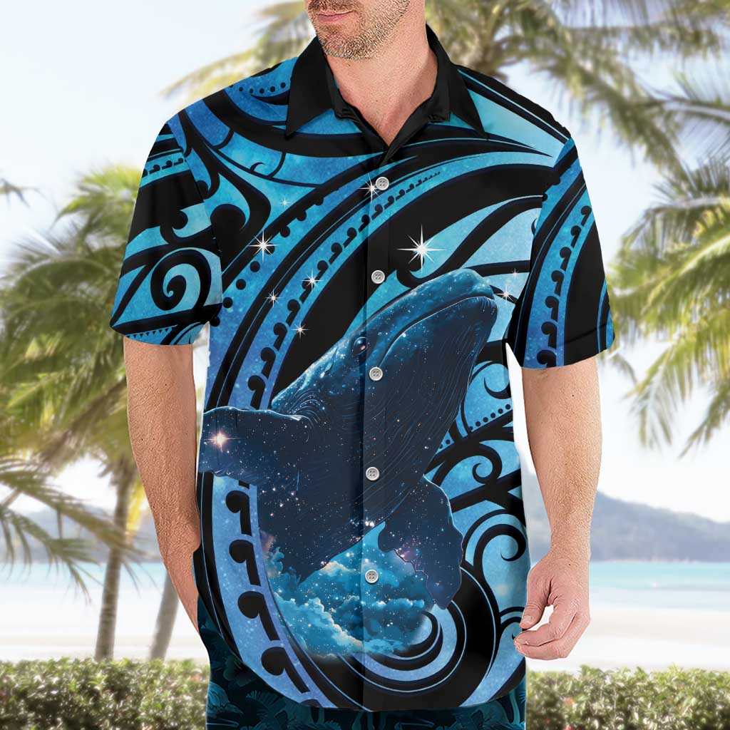 New Zealand Matariki Hawaiian Shirt Maori Humpback Whale Galaxy LT22 - Polynesian Pride