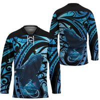 New Zealand Matariki Hockey Jersey Maori Humpback Whale Galaxy LT22 - Polynesian Pride