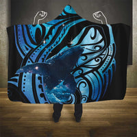 New Zealand Matariki Hooded Blanket Maori Humpback Whale Galaxy LT22 - Polynesian Pride
