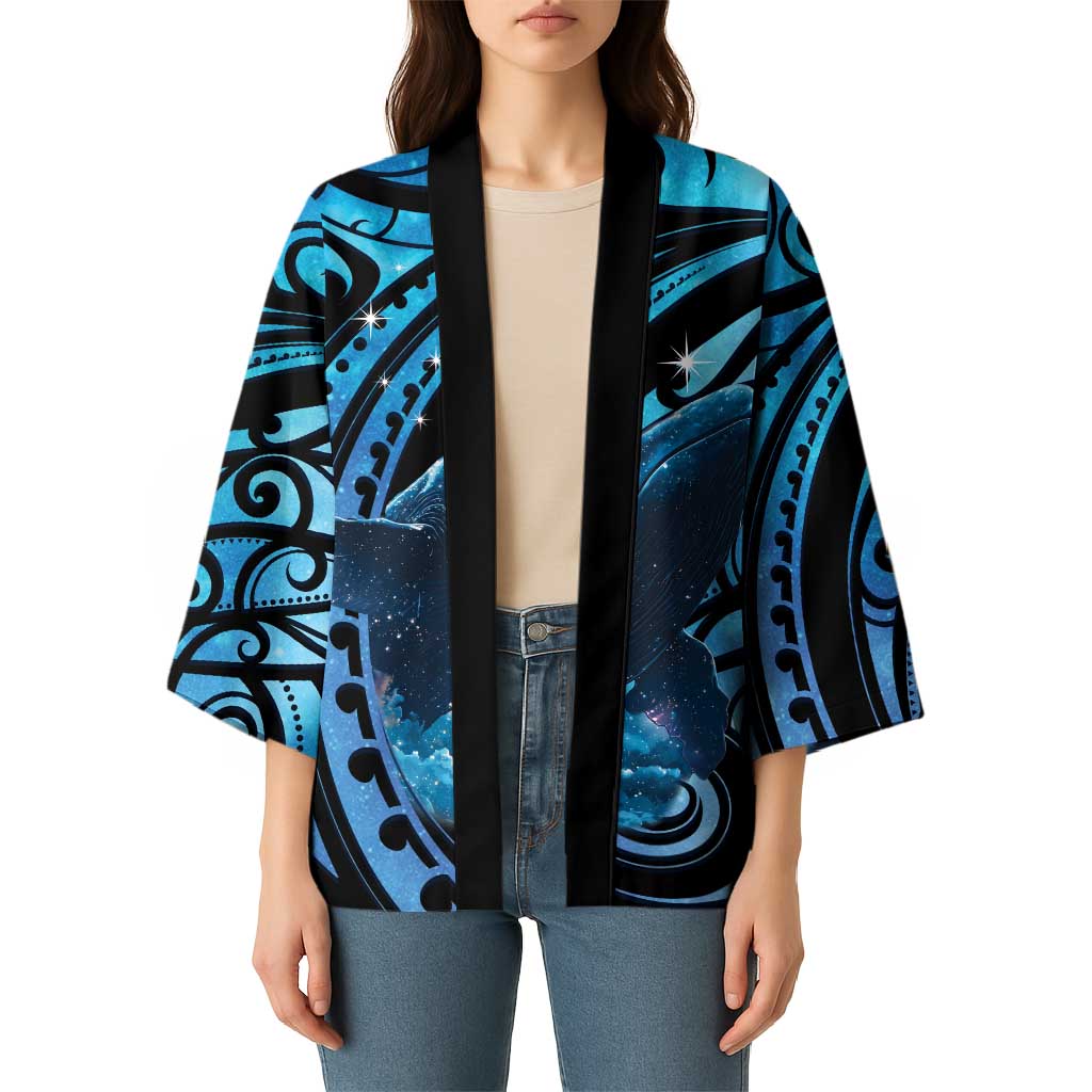 New Zealand Matariki Kimono Maori Humpback Whale Galaxy LT22 - Polynesian Pride