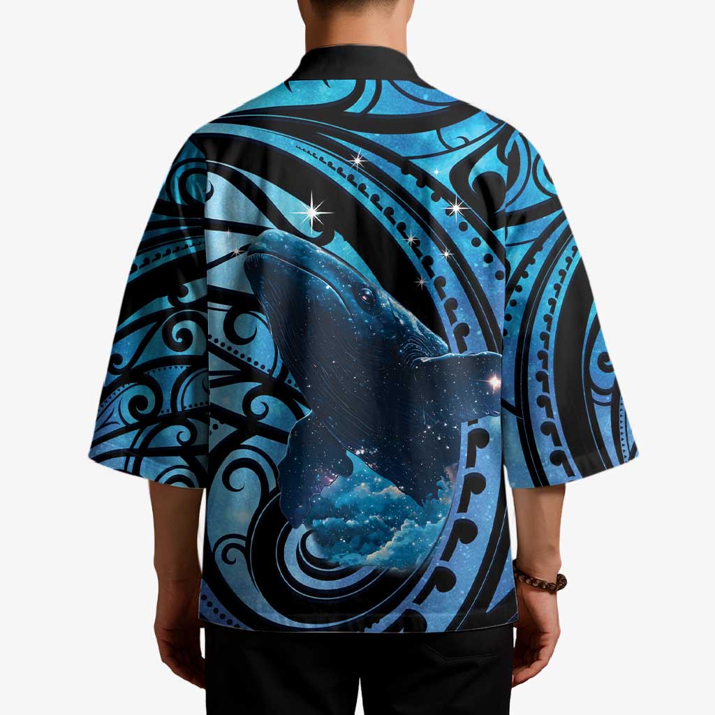 New Zealand Matariki Kimono Maori Humpback Whale Galaxy LT22 - Polynesian Pride