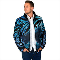 New Zealand Matariki Padded Jacket Maori Humpback Whale Galaxy LT22 - Polynesian Pride