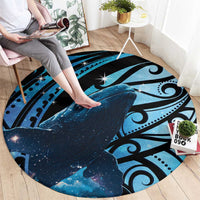 New Zealand Matariki Round Carpet Maori Humpback Whale Galaxy LT22 - Polynesian Pride