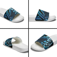 New Zealand Matariki Slide Sandals Maori Humpback Whale Galaxy LT22 - Polynesian Pride
