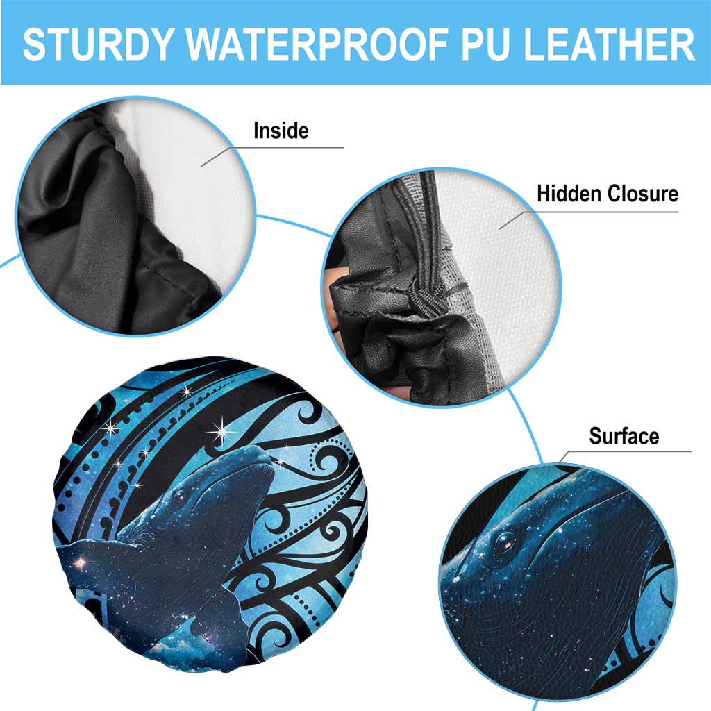 New Zealand Matariki Spare Tire Cover Maori Humpback Whale Galaxy LT22 - Polynesian Pride
