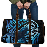 New Zealand Matariki Travel Bag Maori Humpback Whale Galaxy LT22 Blue - Polynesian Pride