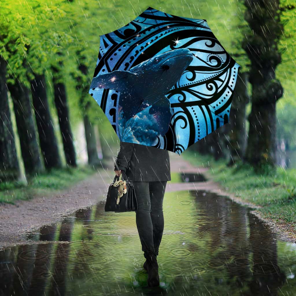 New Zealand Matariki Umbrella Maori Humpback Whale Galaxy LT22 - Polynesian Pride