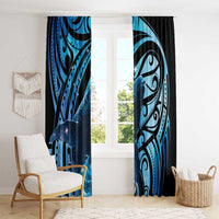 New Zealand Matariki Window Curtain Maori Humpback Whale Galaxy LT22 - Polynesian Pride