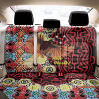 Papua New Guinea Pidgin Language Week Back Car Seat Cover Halo Olgeta Tok Pisin Wik Bird Of Paradise Oro Batik LT22 - Polynesian Pride