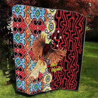 Papua New Guinea Pidgin Language Week Quilt Halo Olgeta Tok Pisin Wik Bird Of Paradise Oro Batik LT22 - Polynesian Pride