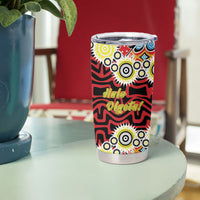 Papua New Guinea Pidgin Language Week Tumbler Cup Halo Olgeta Tok Pisin Wik Bird Of Paradise Oro Batik LT22 - Polynesian Pride