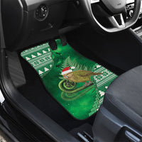 New Zealand Kakapo Christmas In July Car Mats Silver Fern Santa Xmas Green Color