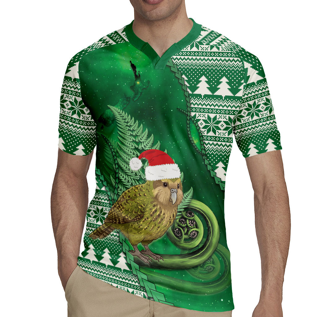 New Zealand Kakapo Christmas In July Rugby Jersey Silver Fern Santa Xmas Green Color