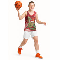 New Zealand Kakapo Christmas In July Basketball Jersey Silver Fern Santa Xmas Red Color