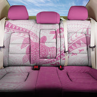 Breast Cancer Awareness Back Car Seat Cover Pink Ribbon Turtle Polynesian Pattern White LT22 One Size Pink - Polynesian Pride
