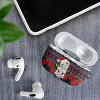 New Zealand Hei Tiki Christmas In July AirPods Case Pohutukawa Santa Xmas Polynesian Pattern