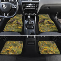 New Zealand Kaka Bird Car Mats Kowhai Flower Landscape Style