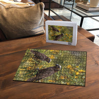 New Zealand Kaka Bird Puzzle Kowhai Flower Landscape Style LT22 - Polynesian Pride