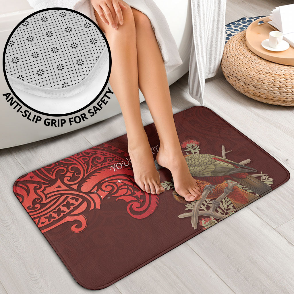 New Zealand Kaka Bird Personalised Bathroom Set Pohutukawa Matariki Maori Pattern LT22 - Polynesian Pride