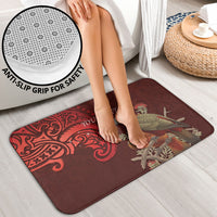 New Zealand Kaka Bird Personalised Bathroom Set Pohutukawa Matariki Maori Pattern LT22 - Polynesian Pride
