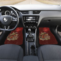 New Zealand Kaka Bird Personalised Car Mats Pohutukawa Matariki Maori Pattern
