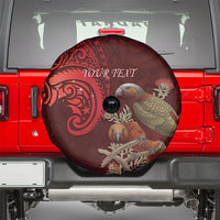 New Zealand Kaka Bird Personalised Spare Tire Cover Pohutukawa Matariki Maori Pattern LT22 - Polynesian Pride