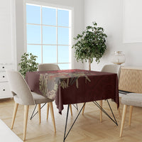 New Zealand Kaka Bird Personalised Tablecloth Pohutukawa Matariki Maori Pattern