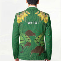 Personalised South Canterbury Anniversary Day Blazer Kiwi Kowhai Silver Fern Maori Pattern LT22 - Polynesian Pride