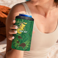 Personalised South Canterbury Anniversary Day 4 in 1 Can Cooler Tumbler Kiwi Kowhai Silver Fern Maori Pattern LT22 - Polynesian Pride