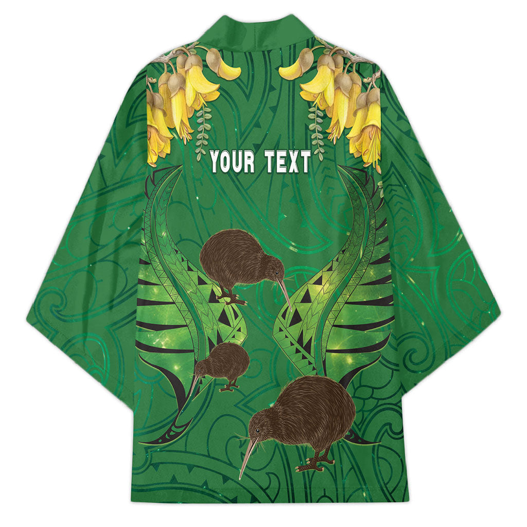 Personalised South Canterbury Anniversary Day Kimono Kiwi Kowhai Silver Fern Maori Pattern LT22 - Polynesian Pride