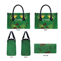 South Canterbury Anniversary Day Leather Bag Kiwi Kowhai Silver Fern Maori Pattern LT22 - Polynesian Pride