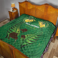 South Canterbury Anniversary Day Quilt Kiwi Kowhai Silver Fern Maori Pattern LT22 - Polynesian Pride