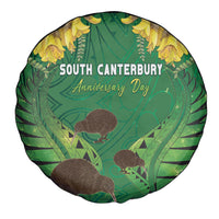 South Canterbury Anniversary Day Spare Tire Cover Kiwi Kowhai Silver Fern Maori Pattern LT22 - Polynesian Pride