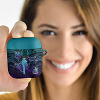 New Zealand Suicide Prevention Month AirPods Case Maori Mauri Tu Mauri Ora Polynesian Pattern LT22 - Polynesian Pride