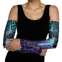 Personalised New Zealand Suicide Prevention Month Arm Sleeves Maori Mauri Tu Mauri Ora Polynesian Pattern LT22 - Polynesian Pride