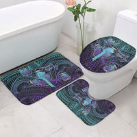 New Zealand Suicide Prevention Month Bathroom Set Maori Mauri Tu Mauri Ora Polynesian Pattern LT22 - Polynesian Pride
