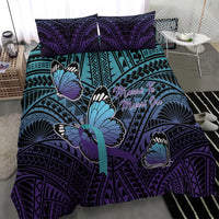 New Zealand Suicide Prevention Month Bedding Set Maori Mauri Tu Mauri Ora Polynesian Pattern LT22 - Polynesian Pride
