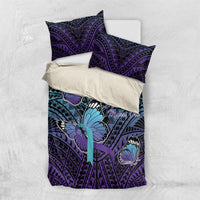 New Zealand Suicide Prevention Month Bedding Set Maori Mauri Tu Mauri Ora Polynesian Pattern LT22 US Twin 172cm x 218cm Teal - Polynesian Pride