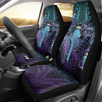 New Zealand Suicide Prevention Month Car Seat Cover Maori Mauri Tu Mauri Ora Polynesian Pattern LT22 - Polynesian Pride