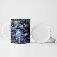 Personalised New Zealand Suicide Prevention Month Ceramic Mug Maori Mauri Tu Mauri Ora Polynesian Pattern LT22 - Polynesian Pride