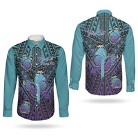 Personalised New Zealand Suicide Prevention Month Couples Matching Tank Maxi Dress and Long Sleeve Button Shirt Maori Mauri Tu Mauri Ora Polynesian Pattern LT22 - Polynesian Pride