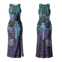 Personalised New Zealand Suicide Prevention Month Couples Matching Tank Maxi Dress and Long Sleeve Button Shirt Maori Mauri Tu Mauri Ora Polynesian Pattern LT22 - Polynesian Pride