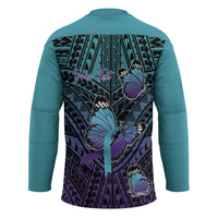 Personalised New Zealand Suicide Prevention Month Hockey Jersey Maori Mauri Tu Mauri Ora Polynesian Pattern LT22 - Polynesian Pride