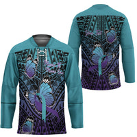 Personalised New Zealand Suicide Prevention Month Hockey Jersey Maori Mauri Tu Mauri Ora Polynesian Pattern LT22 - Polynesian Pride